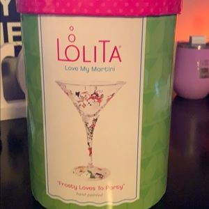 “Frost loves to party” martini glass